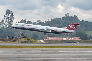 Histoire de l'aviation néerlandaise : Air Panama Fokker 100. sur Jaap van den Berg