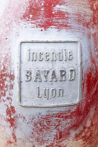 Borne incendie rouge Incendie Bayard Lyon France