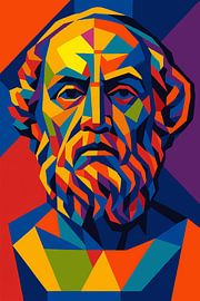 Un hommage géométrique à l'esprit antique sur ink art