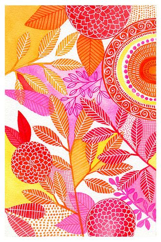 Botanië Roze Oranje 27