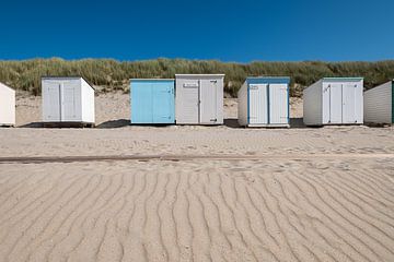 Strandhuisjes Domburg van Mark Bolijn