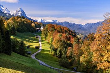Herbst im Werdenfelser Land, Bayern, Deutschland