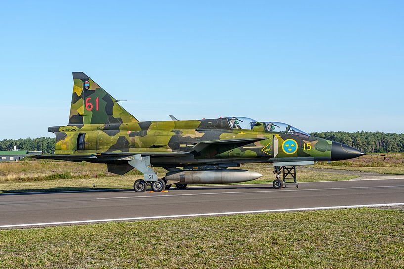 Saab 37 Viggen of the Swedish Air Force Historic Flight. by Jaap van den Berg