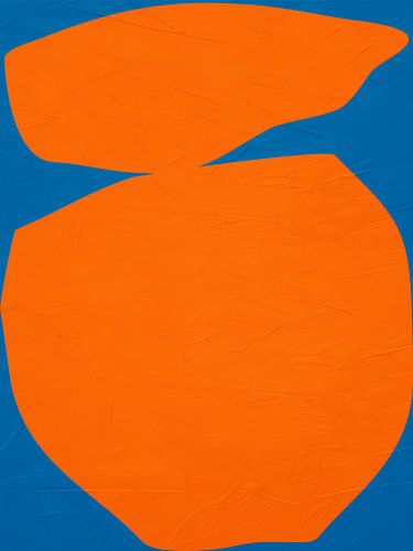 Moderne Organisch Geometrische Abstrakte Kunst In Farben von Online Arts