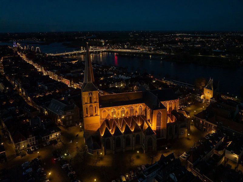 Bovenkerk Kampen im Abendlicht von Evert Jan Kip