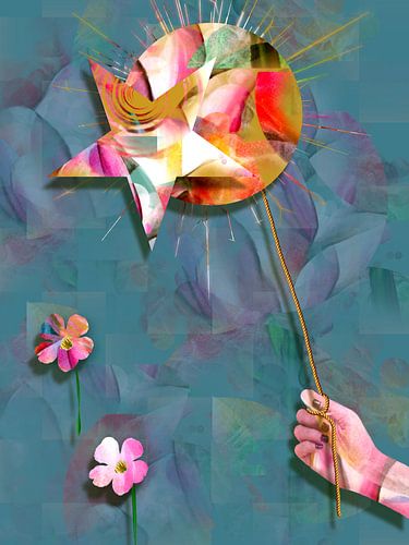 Balloon of sun and star