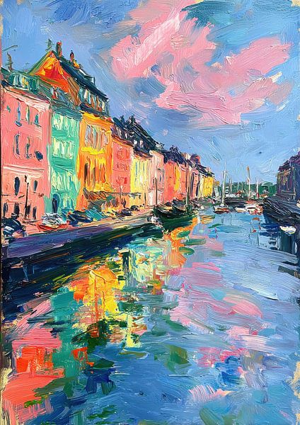 Copenhagen Channel Impressionism by Niklas Maximilian