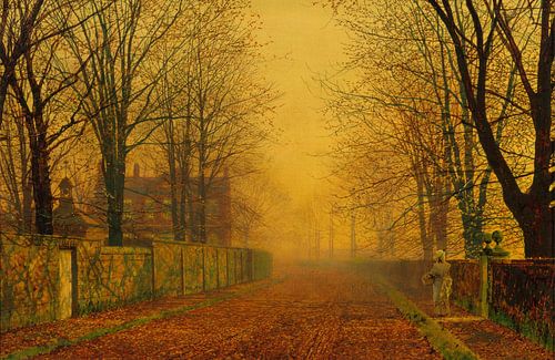 Avond gloed, John Atkinson Grimshaw
