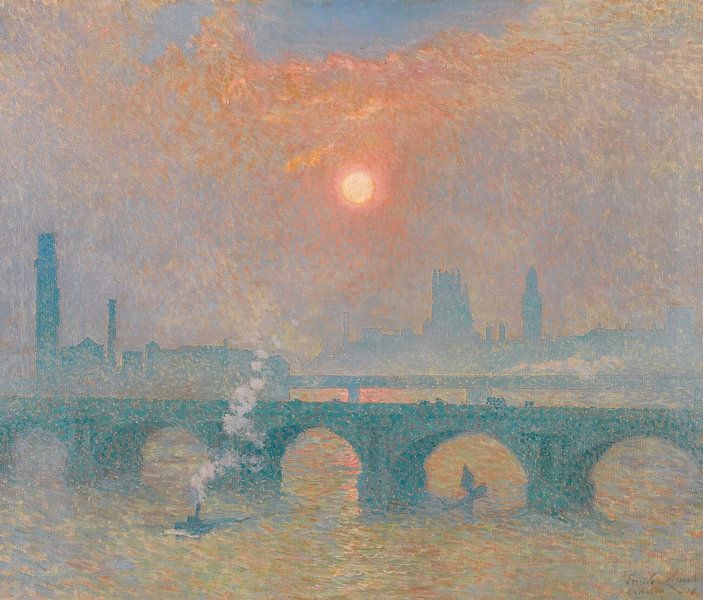 Waterloo Bridge, Londen, Emile Claus van Meesterlijcke Meesters