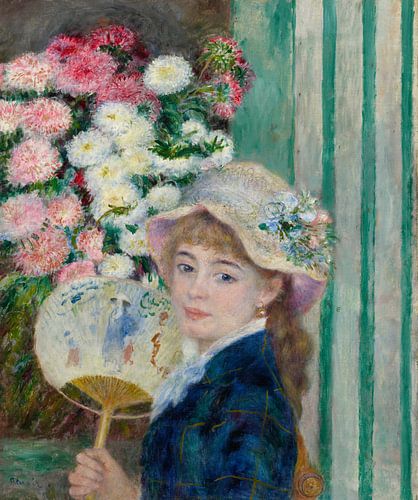 Vrouw met een waaier, Pierre-Auguste Renoir