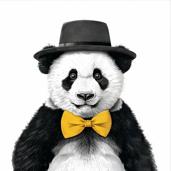 Panda illustration by Poster Art Shop