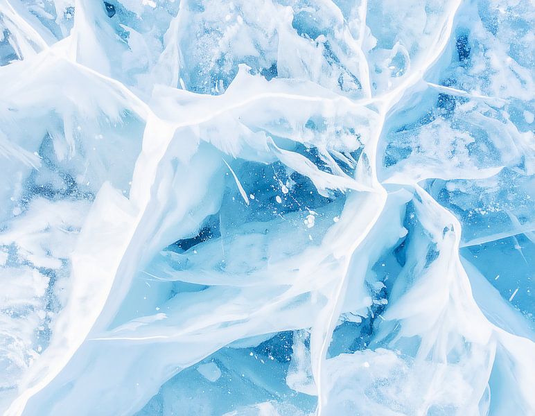 Arrière-plan de la structure naturelle de la surface de la glace par Mustafa Kurnaz