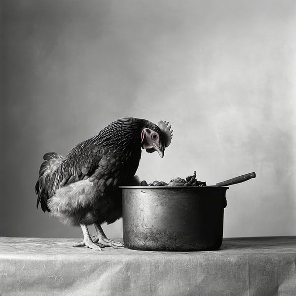 Huhn im Topf von Poster Art Shop