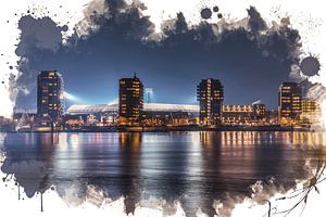 Feijenoord ART Rotterdam Stadion "De Kuip" Türme