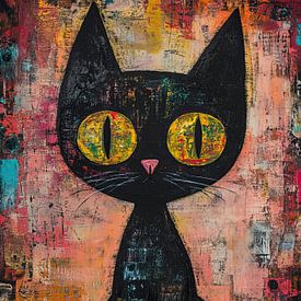 Katzenkunst | Katzenaugen von Blickfänger Gemälde