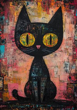 Kat Kunst | Kattenogen van Blikvanger Schilderijen