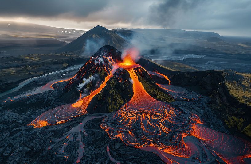 Aus der Vogelperspektive: Vulkanzauber von fernlichtsicht