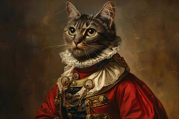 Majestic Cat in Royal Costume by Imperial Art House