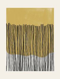 Black Stripes in Ochre by Bohomadic Studio