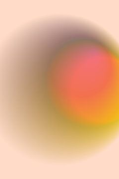 Verloop met Retro-trillingen. Roze, groen, oranje. van Dina Dankers
