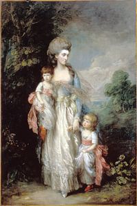 Mevrouw Elizabeth Moody met haar zonen Samuel en Thomas, Thomas Gainsborough.