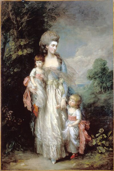 Mrs Elizabeth Moody with her sons Samuel and Thomas, Thomas Gainsborough by Masterful Masters