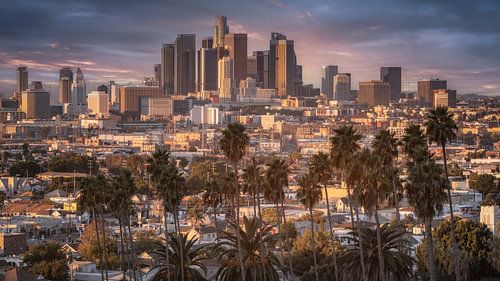 Ligne d'horizon de Los Angeles sur Photo Wall Decoration