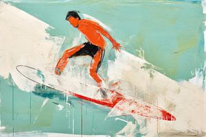 Abstracte surfer van ARTemberaubend