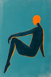 Seated silhouette by Poster Art Shop