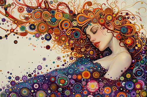 Digitaal abstract  kunstwerk