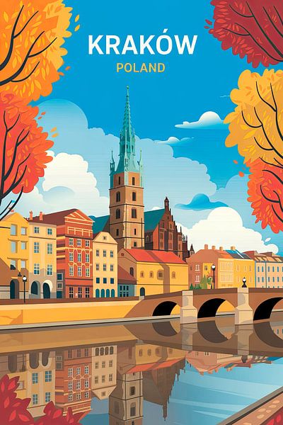Krakau, Polen. van Poster Art Shop
