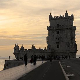Torre de Belém in Lissabon van Bo Wijnakker