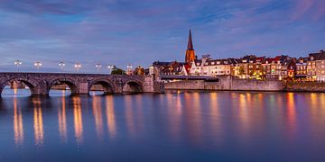 Panorama Maastricht: View of the river Maas and Wijck by Bert Beckers