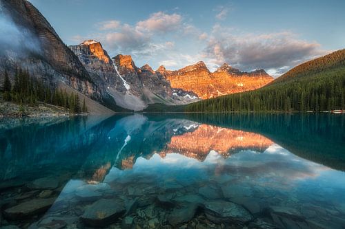 Sunrise Moraine Lake Canada