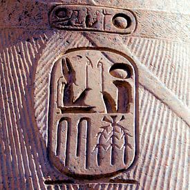 Egyptische Pharoah gesneden Cartouche van Brian Raggatt