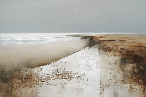 Tranquillity on the bright coastal horizon