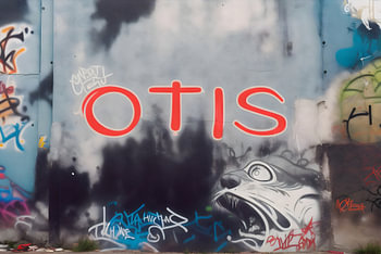 Plaque nominative Graffiti Otis