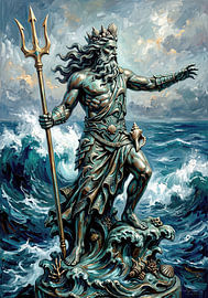 Poseidon – Lord of the eternal waves by AidasignArt