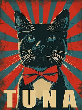 Thunfisch - Politische Katzenkunst Nr.3 von Vincent the Cat