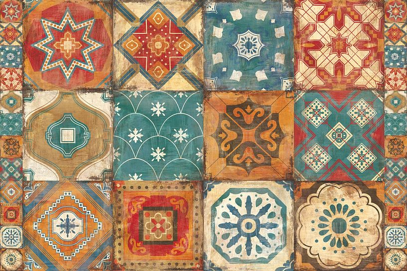 Moroccan Tiles, Cleonique Hilsaca by Wild Apple