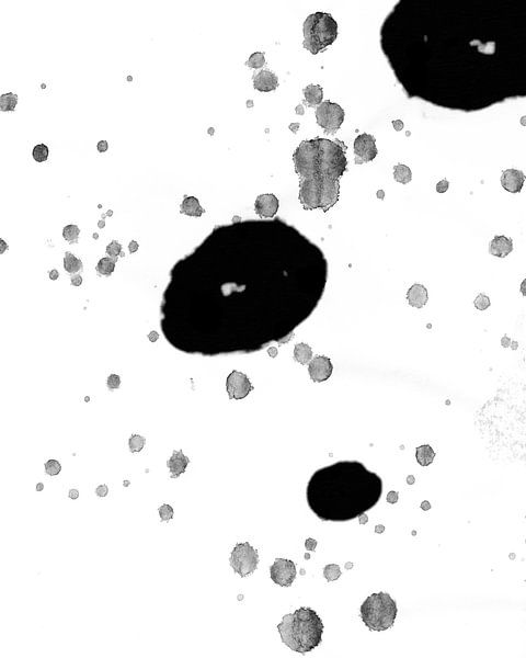 Japandi Zen BW Japan Scandinavia Abstract by Mad Dog Art