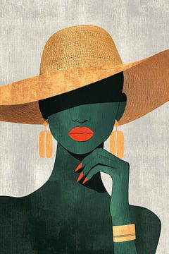 Elegance in the shade - chic lady Stylish secrets - by Poster Art Shop