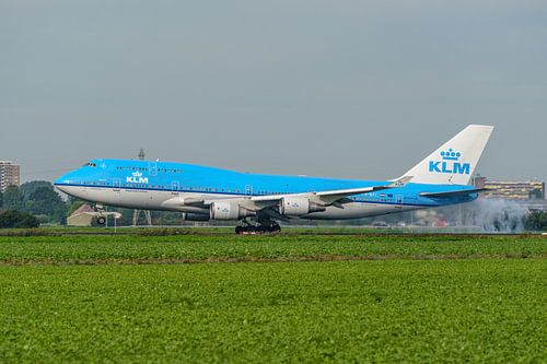 KLM Boeing 747-400M passagiers-vrachtvliegtuig.
