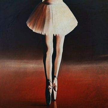 Ballett-Pose als Studie