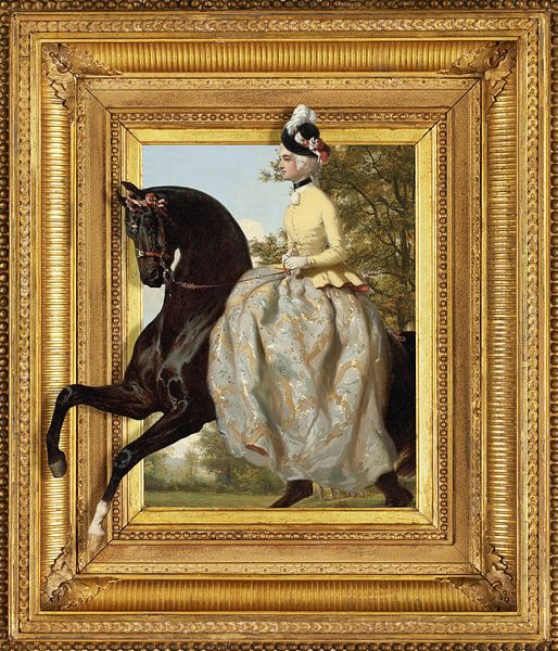the Lady and her Horse par Marja van den Hurk