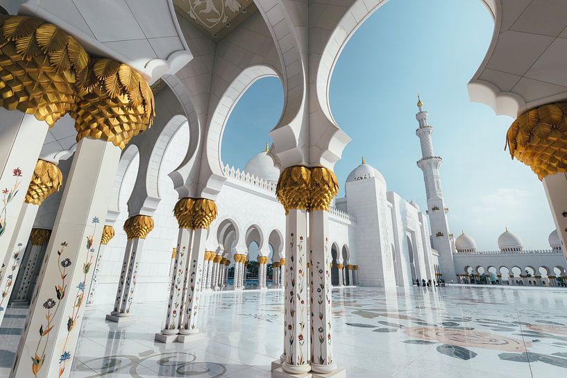 Moskee in Abu Dhabi van Tijmen Hobbel