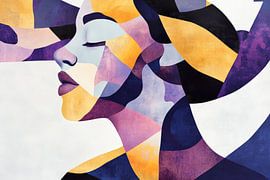 Abstrakte Frauenporträt-Malerei von Poster Art Shop