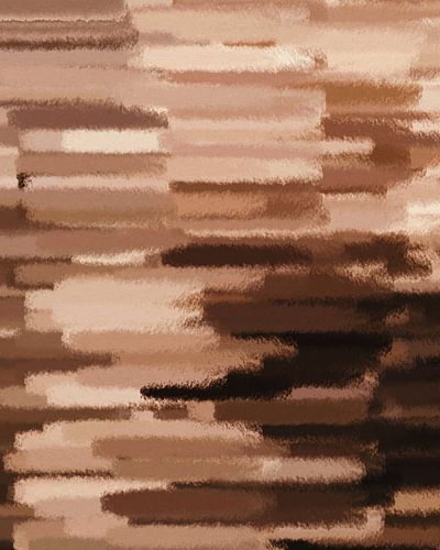 Abstracte organische vormen en lijnen in warme kleuren. Bruine strepen.