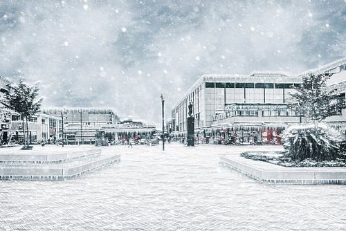 Nieuwe Markt in Roosendaal is omgetoverd in een Winter Wonderland