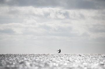 Kitesurfing in St. Peter-Ording; Germany by Karsten Rahn